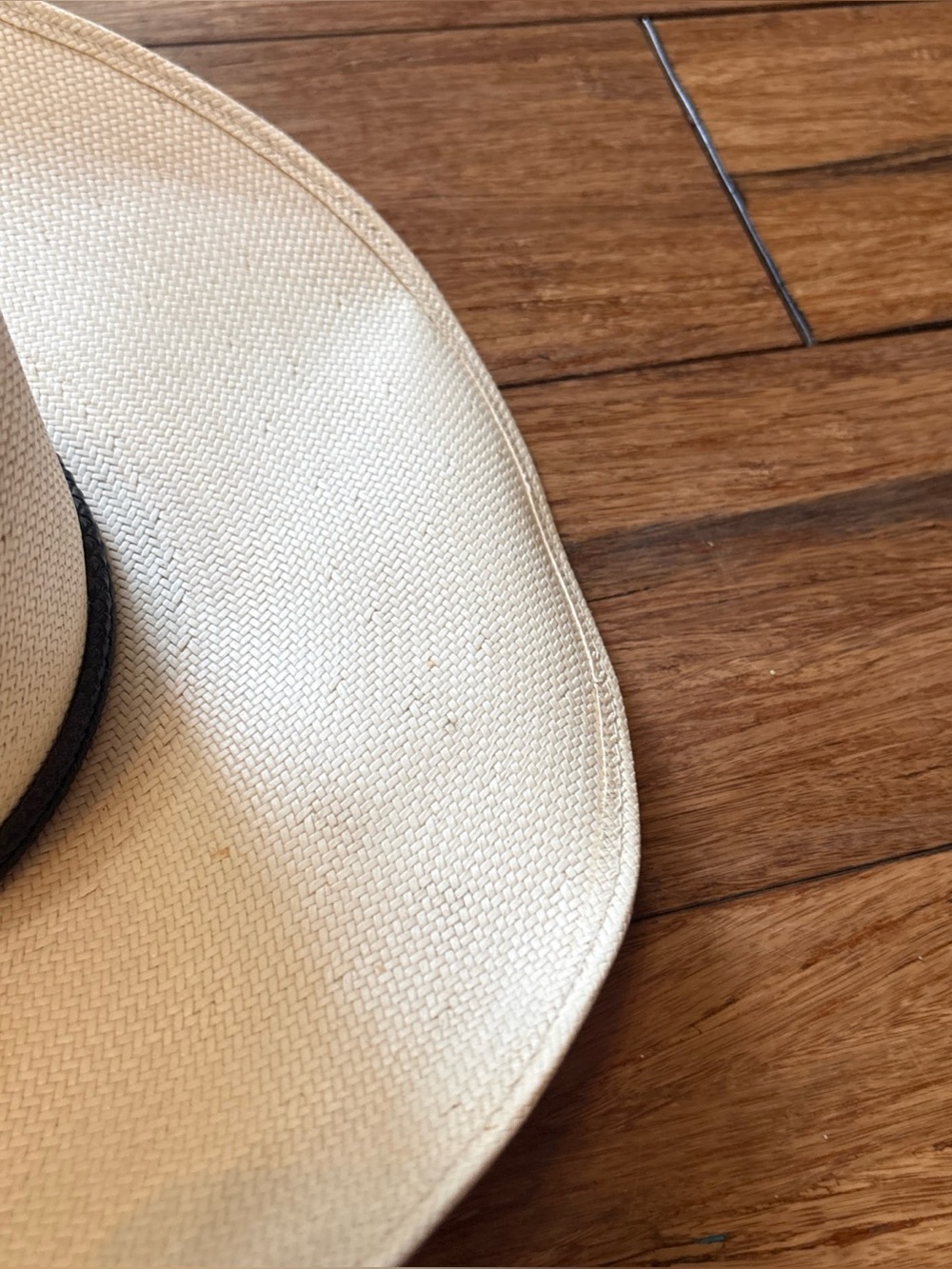 Bailey U-Rollit Shantung Panama Cowboy Hat Size 7 1/8 Made in USA - Picture 6 of 15